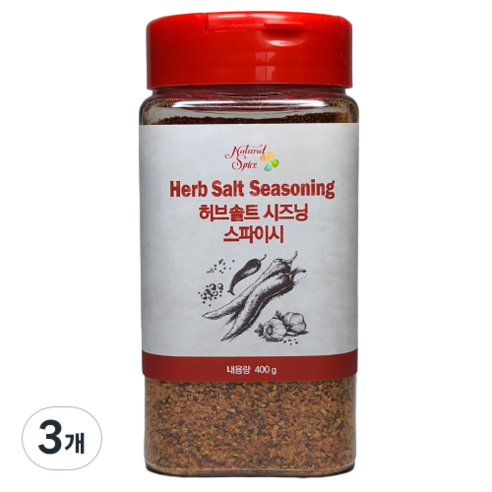 허브솔트시즈닝 스파이시, 400g, 3개