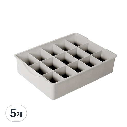 룸트 속옷 정리함 15칸 그레이, 5개