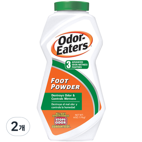 오더이터 풋 파우더, 2개입, 2개, 170g