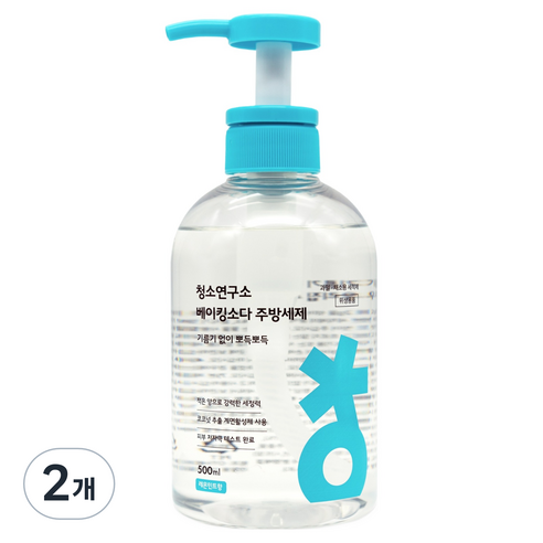 청소연구소 베이킹소다 주방세제, 500ml, 2개