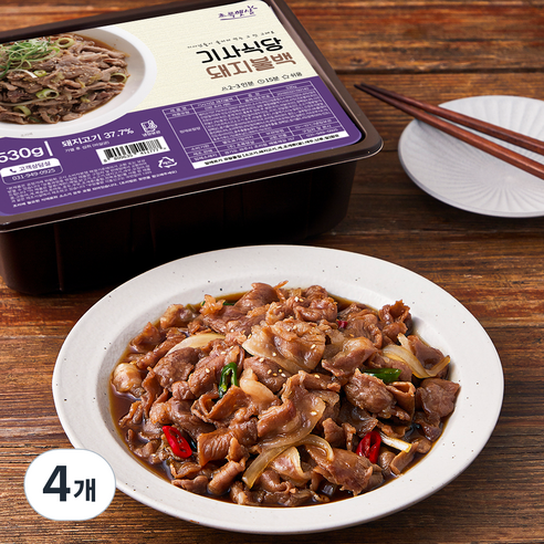 초록햇살 기사식당 돼지불백, 530g, 4개