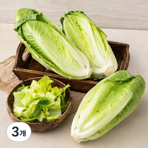 국내산 로메인, 1kg, 3개