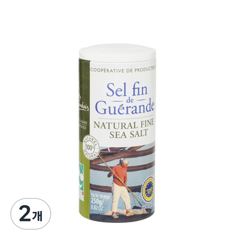 르게랑드 토판 가는 천일염, 250g, 2개