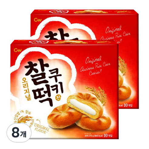청우 찰떡쿠키 오리지날 10P, 215g, 8개