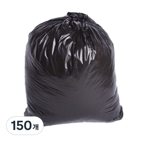 부국비닐봉투 재활용 평판 63 검정, 50L, 150개