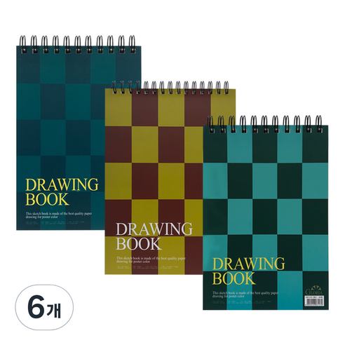 글로리아 스케치북 상철 랜덤발송 220g, 5절, 18매, 6개