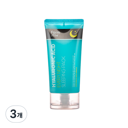 팜스테이 히아루론산 에브리 나이트 슬리핑 팩, 3개, 120ml
