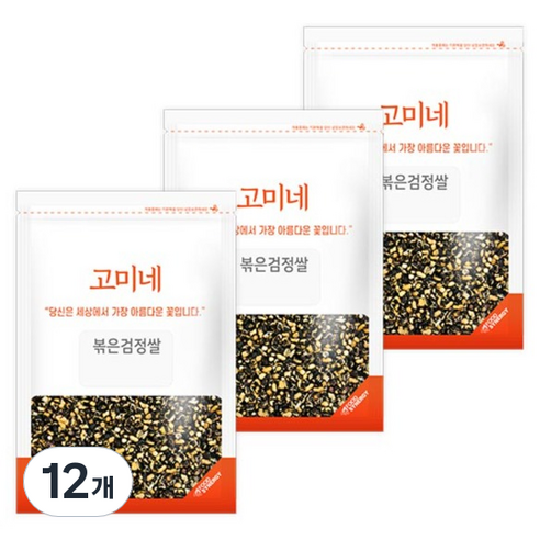 고미네 볶은검정쌀, 100g, 12개