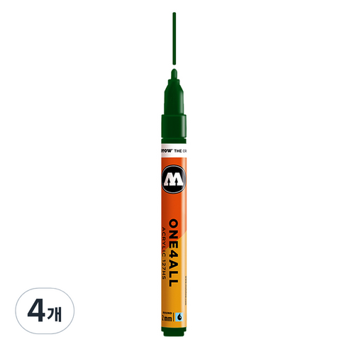 모로토우 원포올 아크릴 마카 2mm 127HS 145 future green, 4개