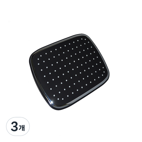 올리비아 사각 해바라기 쟁반헤드 블랙, 3개