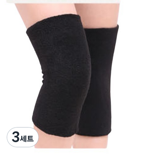 건강별밭 무릎 워머 아대 보호대, 3세트