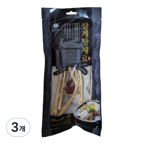 몸애조화 진한국물 삼계탕재료, 3개, 100g