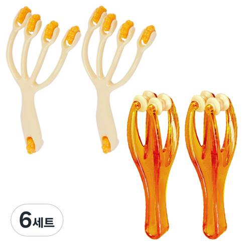 ABM 손가락 마사지기 2p + 바디 마사지 롤러 2p, 6세트