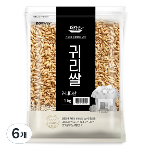엉클탁 캐나다산 귀리쌀, 1kg, 6개