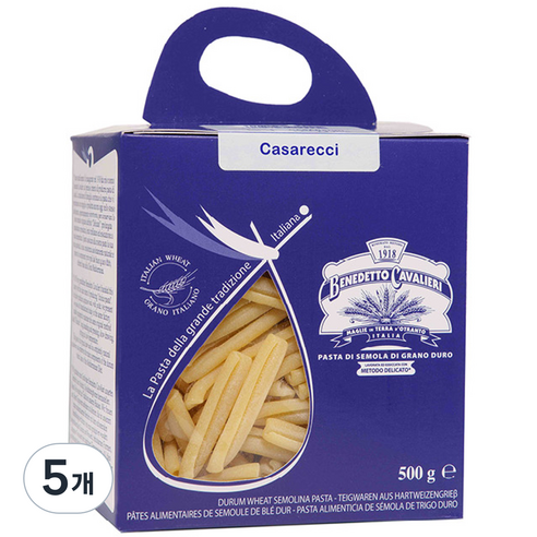 베네데토 까발리에리 파스타 카사레치, 500g, 5개