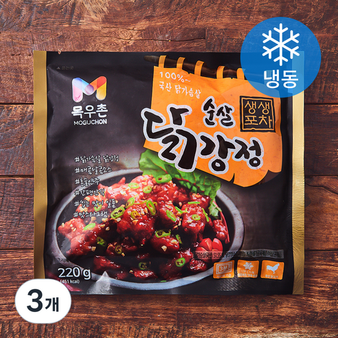 목우촌 생생포차 순살닭강정 (냉동), 220g, 3개