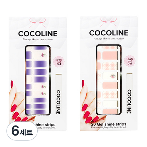 코코라인 붙이는 젤네일 스트립, COCO No 133, COCO No 138, 6세트