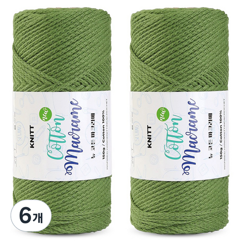 니뜨 뉴 코튼 마크라메실 150g, 24포레스트, 6개