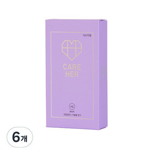 남성용콘돔 CARE HER ULTIMATE ULTRA THIN, 8개입, 6개