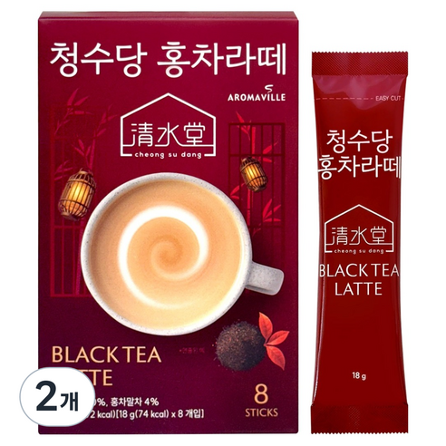 청수당 홍차라떼