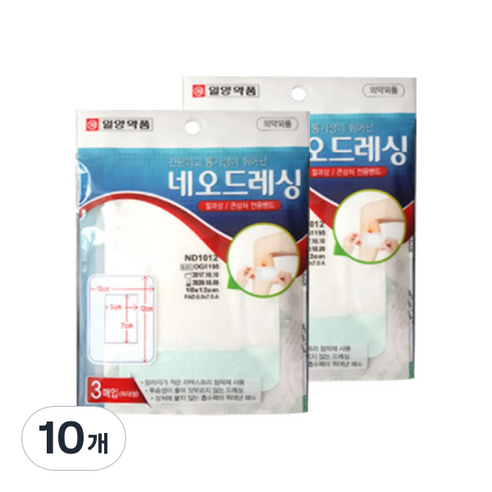 일양약품 네오드레싱 상처밴드, 3개입, 10개