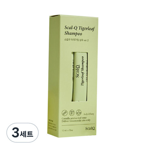 스칼큐 타이거립 버전투 여행용 스틱샴푸 10p, 100ml, 3세트