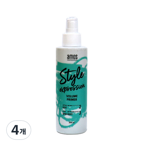 아모스프로페셔널 스타일 익스프레션 볼륨 프라이머 헤어스프레이, 200ml, 4개