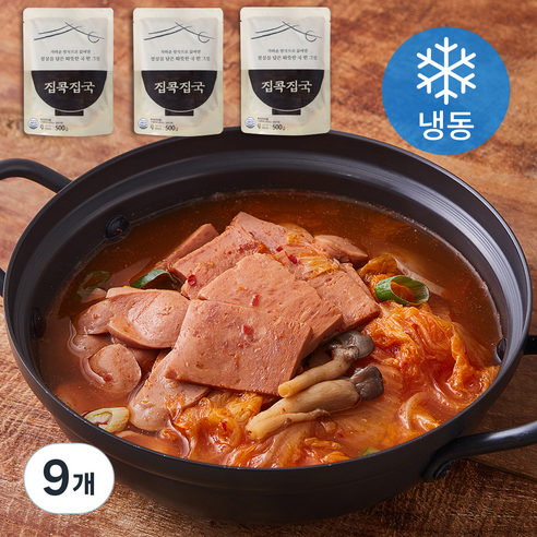 집콕집국 부대찌개 (냉동), 500g, 9개