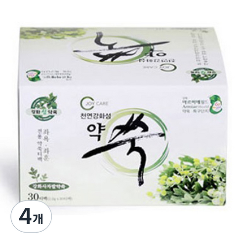 강화섬약쑥 좌욕 좌훈 전용 강화섬 약쑥티백 30p, 4개