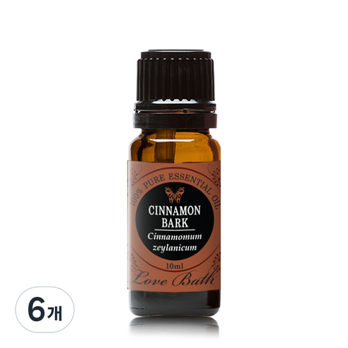 러브바스 아로마 에센셜오일 시나몬, 10ml, 6개
