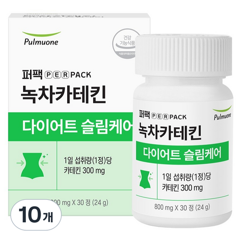 퍼팩 풀무원 퍼팩 녹차카테킨 다이어트슬림케어 24g, 10개, 30정
