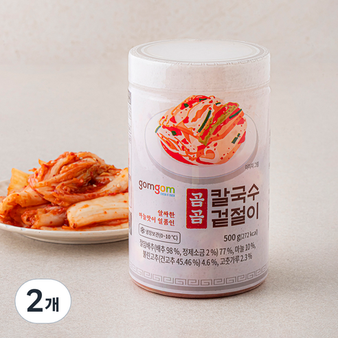 곰곰 칼국수 겉절이, 500g, 2개
