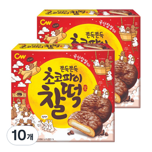 청우식품 초코파이찰떡, 215g, 10개