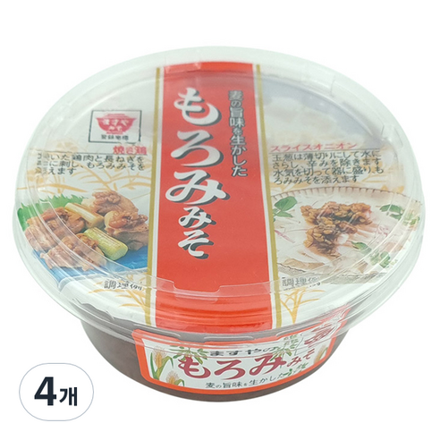 모로미 미소 된장, 180g, 4개 일본보리된장