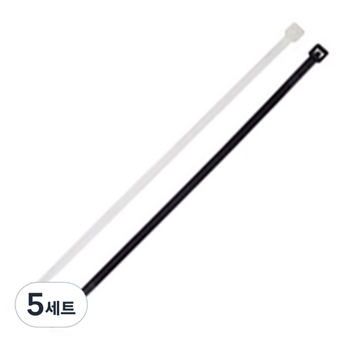 에이버리 케이블타이 혼합 140mm 흑 100p + 백 100p, 5세트