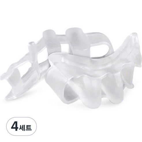 바이미 실리콘 발가락링 좌우세트 화이트, 4세트