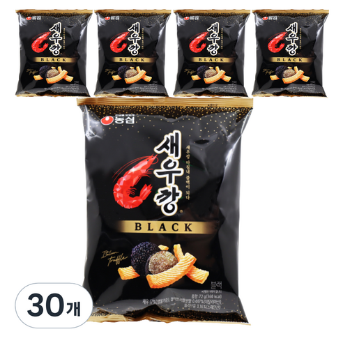 새우깡 블랙, 72g, 30개