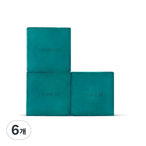 톤28 머리감을거리 S20 멘톨 페퍼민트 두피쿨링 고체샴푸, 100g, 6개