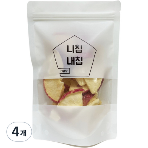 니칩내칩 동결건조 과일칩 사과, 60g, 4개