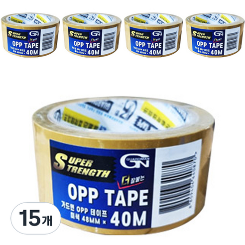 가드맨 OPP 테이프 미색 48mm x 40m, 15개