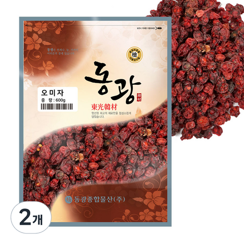 동광한방몰 오미자, 600g, 2개