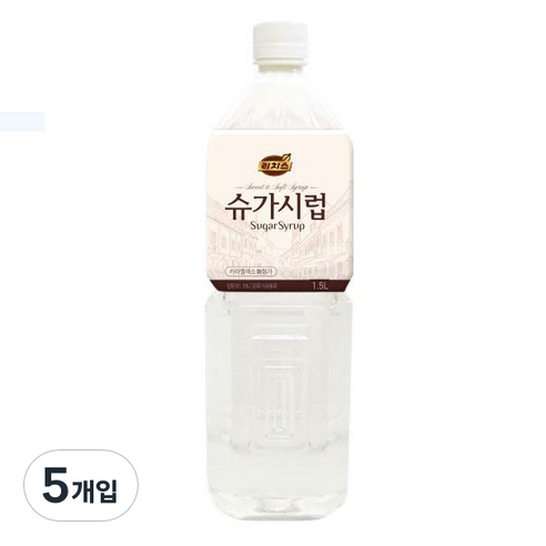 리치스 슈가시럽, 1.5L, 5개 
커피/원두/차