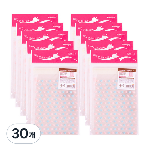 금홍팬시 포장 봉투 미니A 15p, 블루, 30개