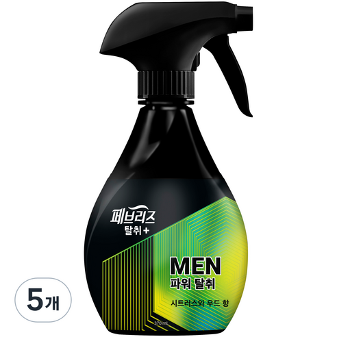 페브리즈 섬유탈취제 포맨, 370ml, 5개, 시트러스앤우드향