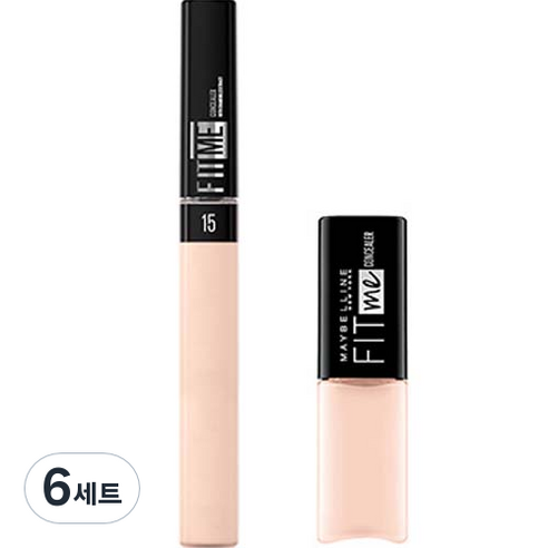 메이블린 핏미 컨실러 6.8ml + 미니 컨실러 2.8ml 세트, 15 페어(컨실러), 10 라이트(미니컨실러), 6세트
