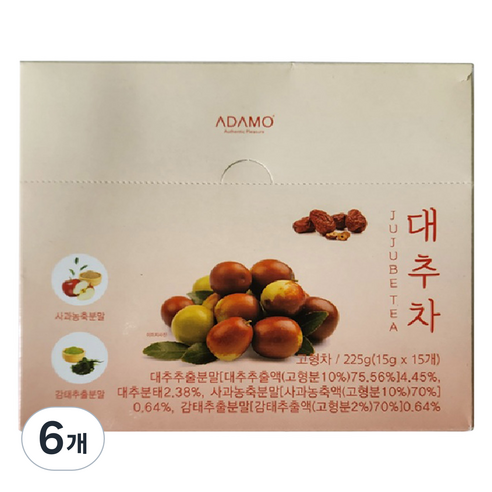 아다모 대추차, 15g, 6개, 15개입