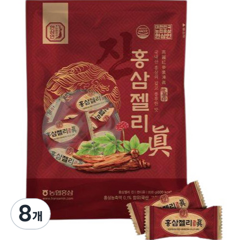 한삼인 홍삼젤리 진, 200g, 8개