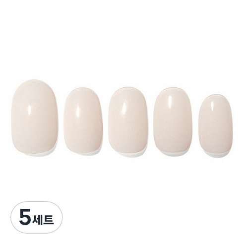 데싱디바 글레이즈 네일스티커 세트, 크림, 5세트