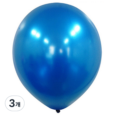 파티쇼 수입 펄풍선 30cm 100p, 사파이어블루, 3개