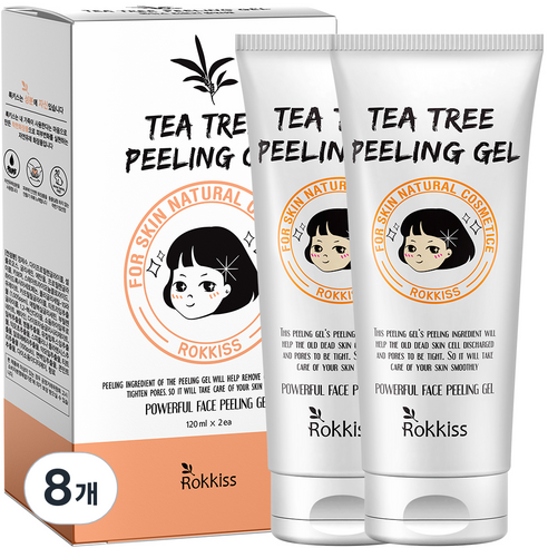 록키스 티트리 필링젤, 120ml, 8개